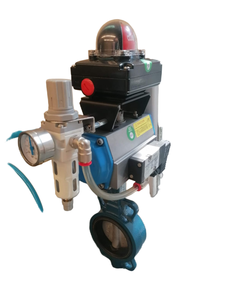 Robinet belven cu actionare pneumatica